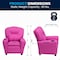 Flash Furniture Kids Recliner, 25" to 39" x 28", Upholstery Color: Pink, Frame Material: Hardwood, Plastic BT-7950-KID-HOT-PINK-GG - alternate 10